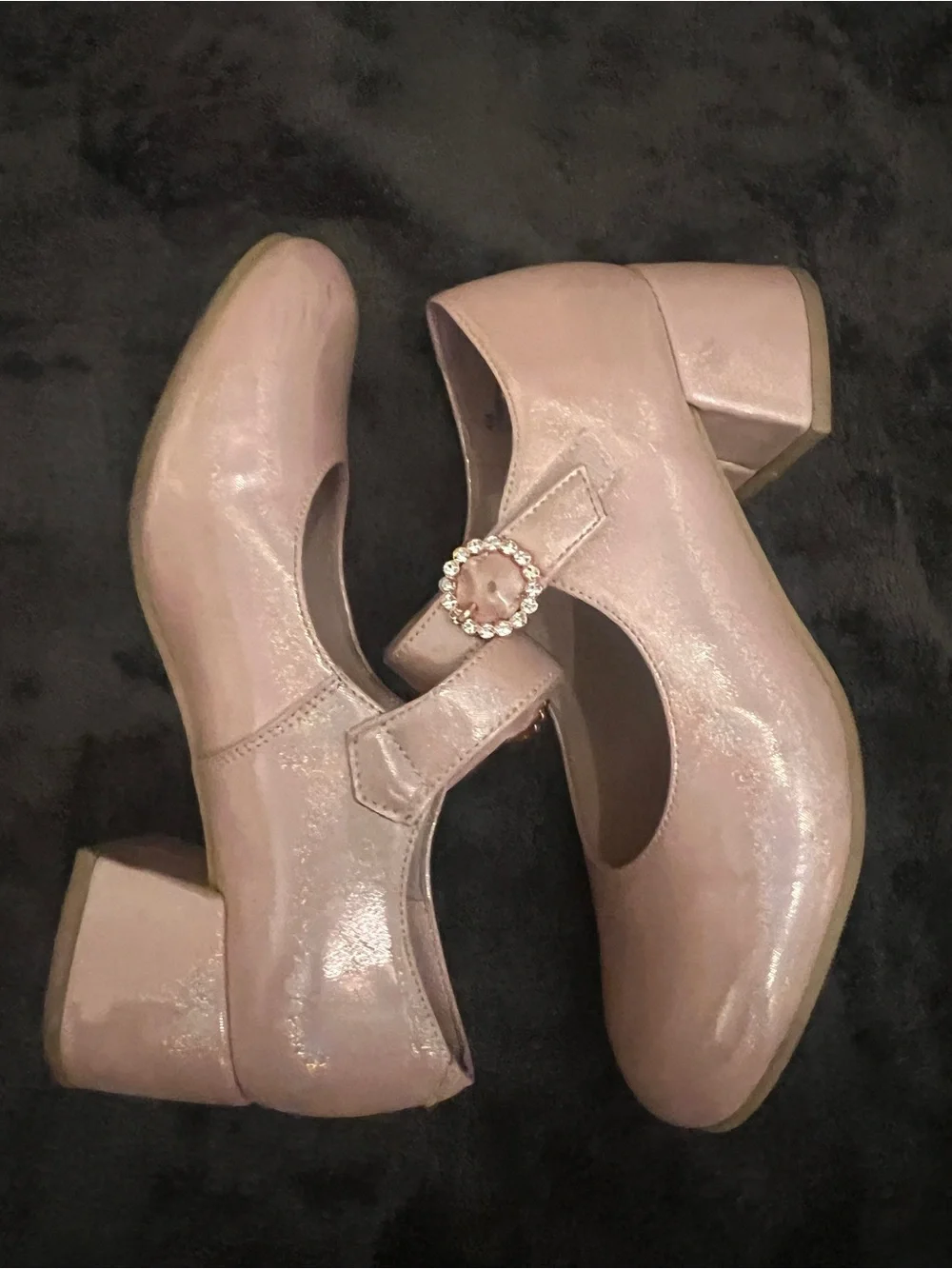 Rachel Shoes Rosy Shimmer Mary Jane Dress Shoes - Pink